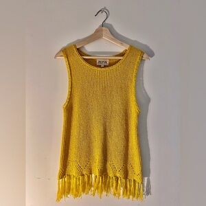 Pepin Sunlit Yellow Knit Tank Top